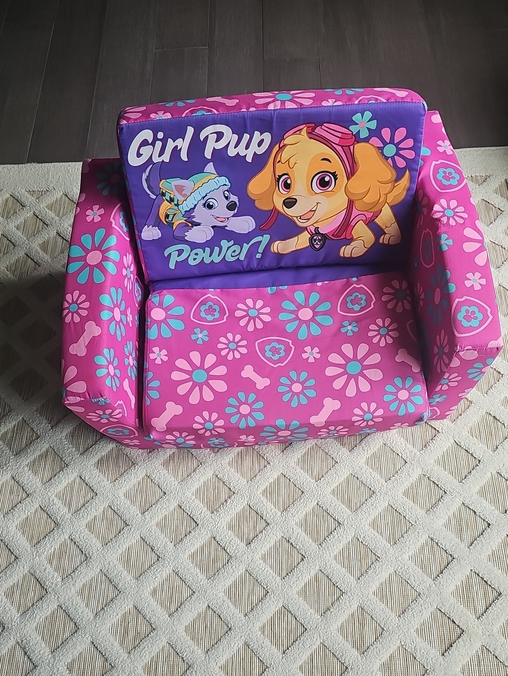 Paw Patrol Girl Pup Power Pink and Purple Kids Chair